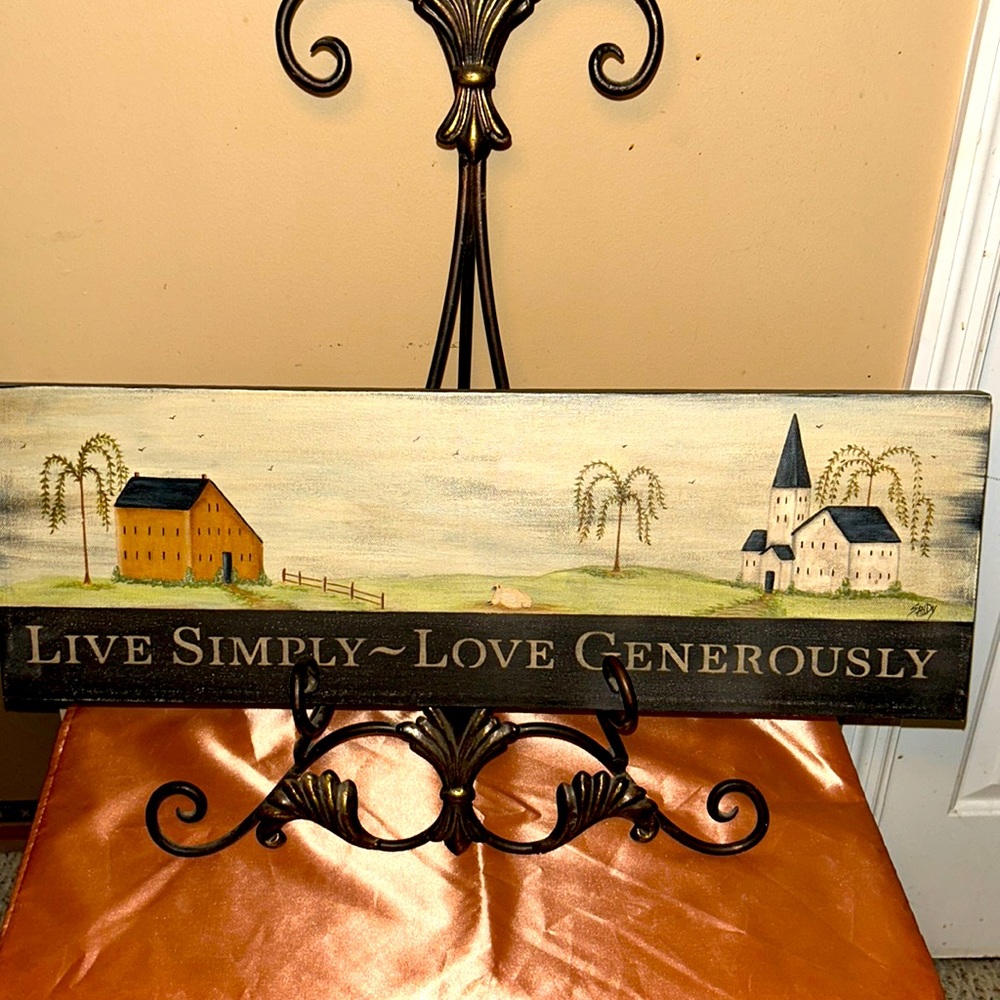 Live Simply-Love Generously Canvas